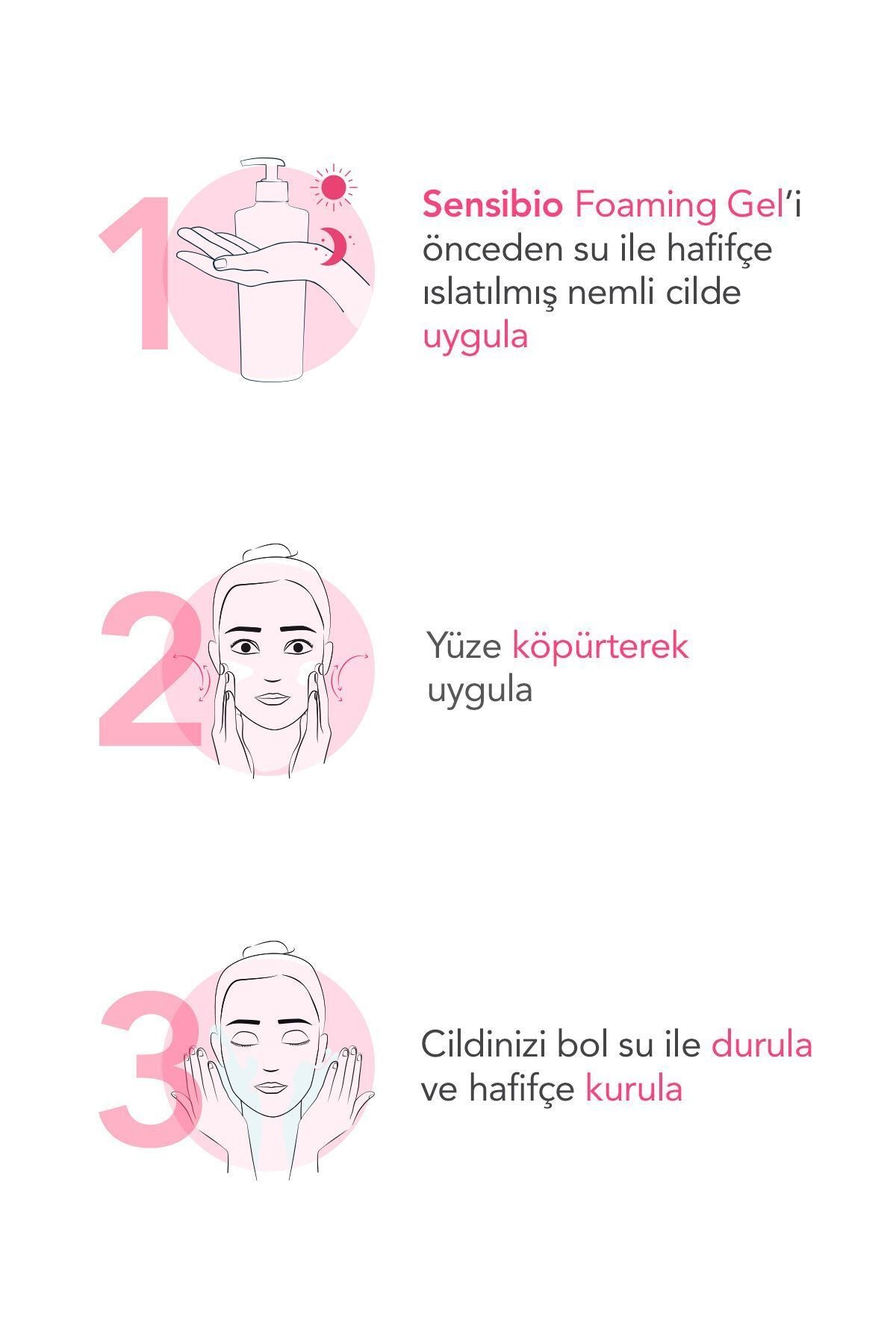 Bioderma Sensibio Foaming Gel Hassas ve Normal Ciltler Durulanan Micellar Yüz Temizleme Jeli 500 ml