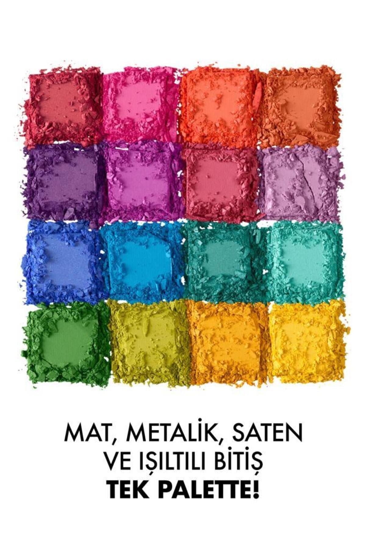 NYX Professional Makeup Ultimate Shadow Palette Brights – Canlı Göz Farı Paleti