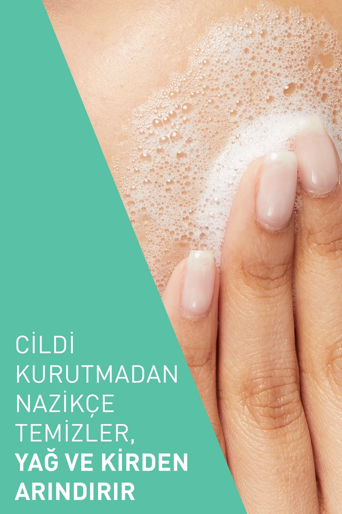 CeraVe Köpüren Temizleyici 473 ml – Normalden Yağlıya Dönük Ciltler İçin Nazik ve Etkili Yüz Temizleme Jeli