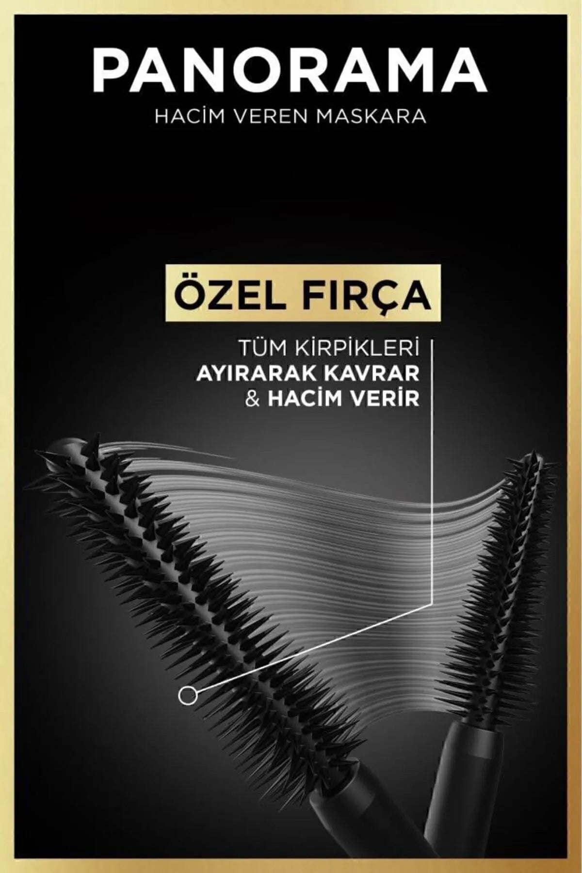 L'Oréal Paris Panorama Hacim Veren Maskara Siyah – Gözlerde Maksimum Hacim ve Etki