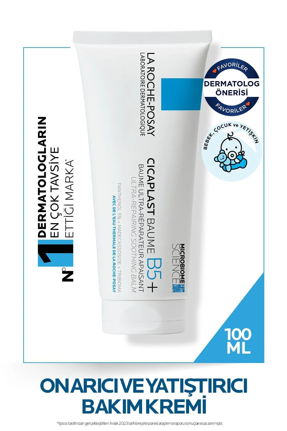 La Roche-Posay Cicaplast Baume B5+ 100 ml – Onarıcı ve Yatıştırıcı Cilt Bakım Kremi
