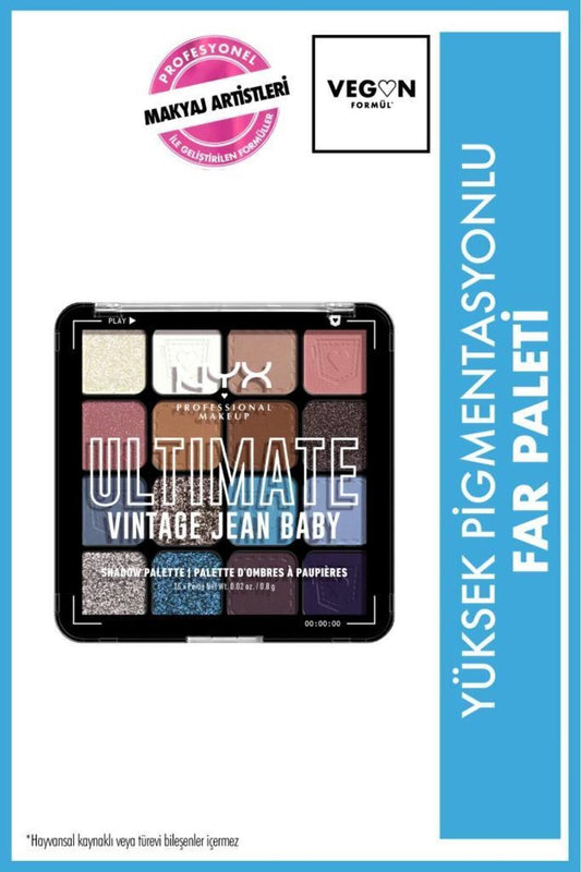 NYX Professional Makeup Ultimate Shadow Palette – Vintage Jean Baby